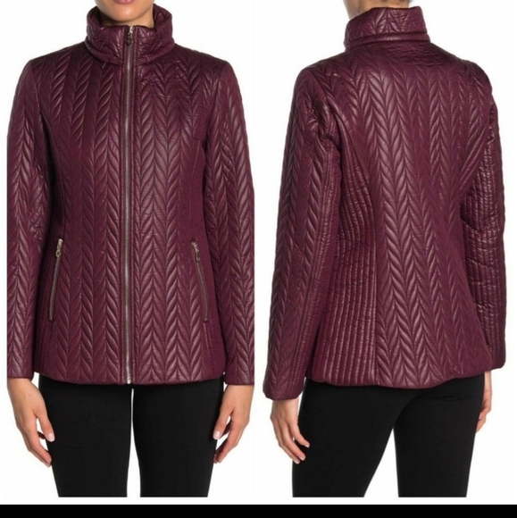 Kate Spade Plum Quilted Jacket - Picture 6 of 11